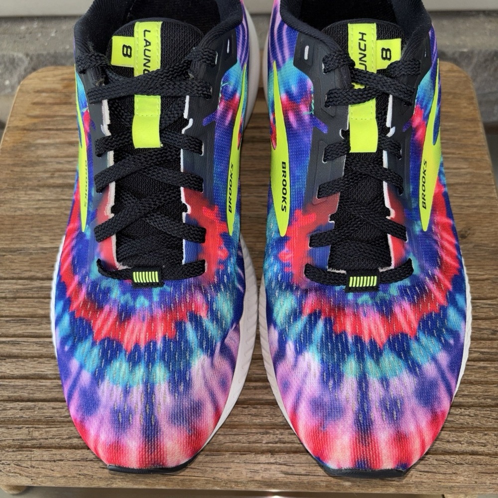 Size 9 -  BROOKS 'Launch 8'  Road Running Shoes - Tie Die Print 1203451B011 - Picture 10 of 12